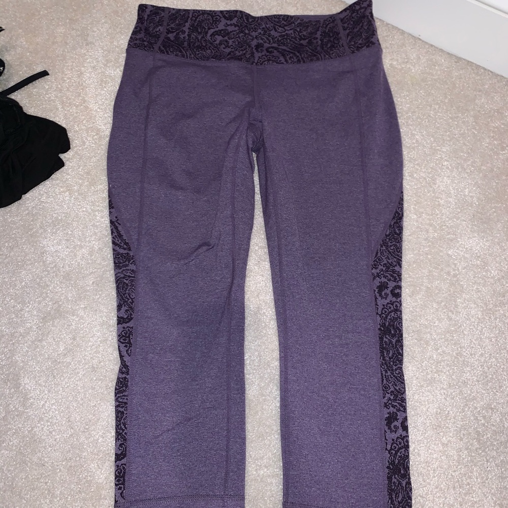 Athleta Purple Capri Leggings